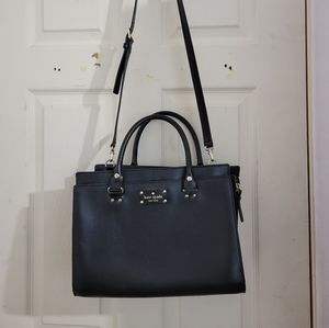 Kate Spade medium size crossbody black leather bag new without tag